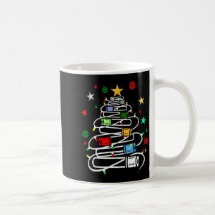 Mug Arbre de Noël de tube de sang de phlébotomie Phléb