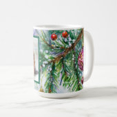Mug Arbre de Noël de vacances photo (Devant droit)