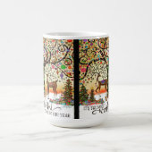 Mug Arbre de Noël des rennes de fête (Centre)