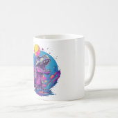 Mug Arbre de Noël Dinosaure Plaid Buffle Trex Dinosaur (Devant droit)