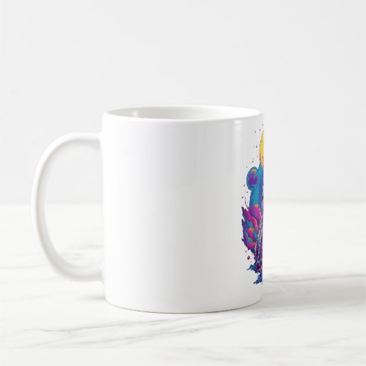Mug Arbre de Noël Dinosaure Plaid Buffle Trex Dinosaur (Gauche)