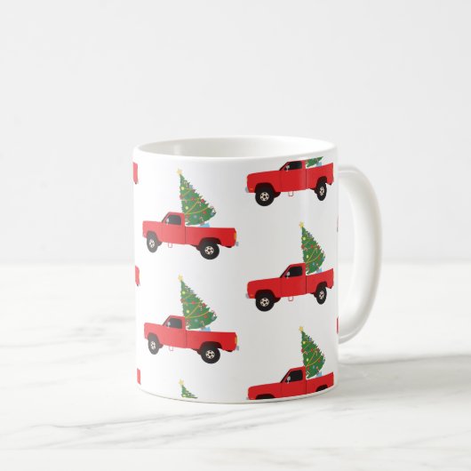 Mug Arbre de Noël du camion de ramassage (Devant droit)