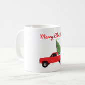 Mug Arbre de Noël du camion de ramassage (Devant gauche)