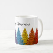 Mug Arbre de Noël du Gay pride lesbien Rainbow (Devant droit)