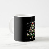 Mug Arbre De Noël Du Labrador Couvert De Lampe De Feu (Devant gauche)