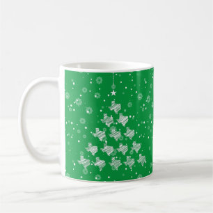 Mug Arbre de Noël du Texas à motifs sur vert