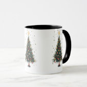 Mug Arbre de Noël élégant (Devant droit)