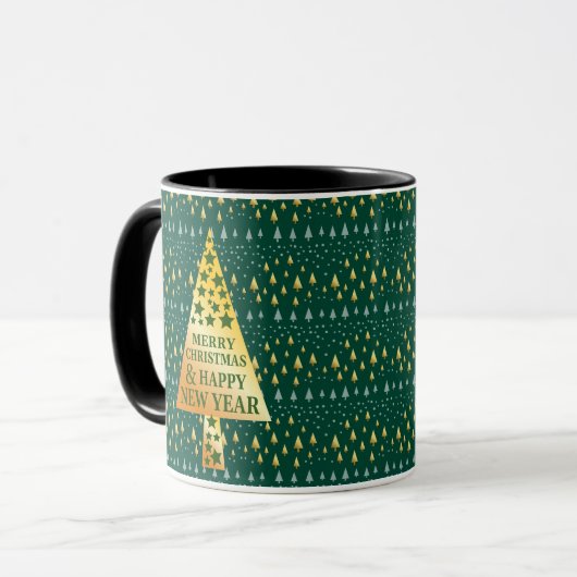 Mug Arbre de Noël élégant (Devant gauche)