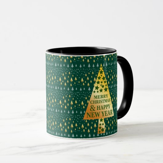 Mug Arbre de Noël élégant (Devant droit)