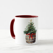 Mug Arbre de Noël en baril (Devant gauche)
