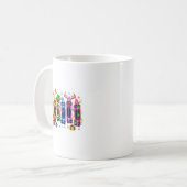 Mug Arbre De Noël Fabriqué De Crayons Vie D'Enseignant (Devant gauche)