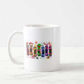 Mug Arbre De Noël Fabriqué De Crayons Vie D'Enseignant (Gauche)