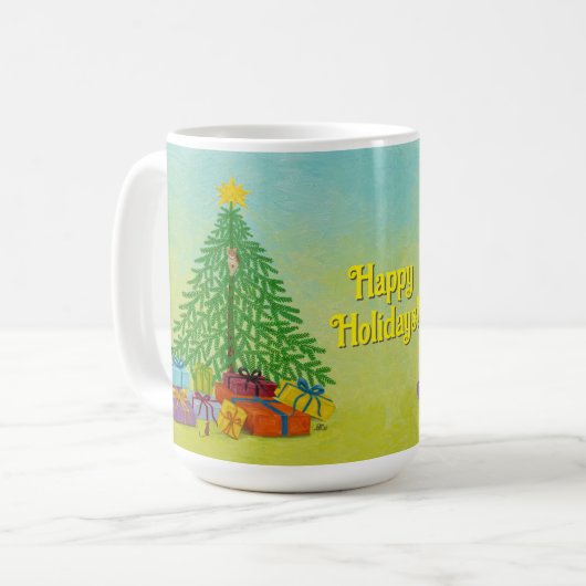 Mug Arbre de Noël Férié (Devant gauche)