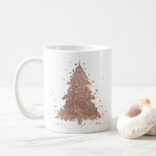 Mug Arbre de Noël   Glam Rose Gold Luxurious