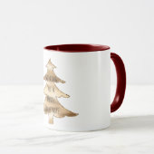 Mug Arbre de Noël Gold (Devant droit)