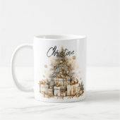 Mug Arbre de Noël Gold Retro (Gauche)