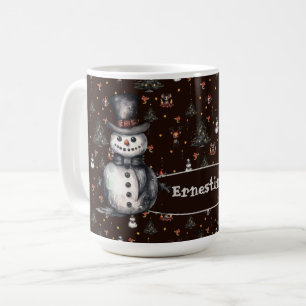 Mug Arbre de Noël gothique Snowmen Déplaisant