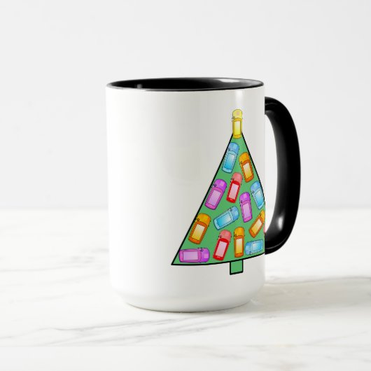 Mug Arbre de Noël GPS Geocaching (Devant droit)
