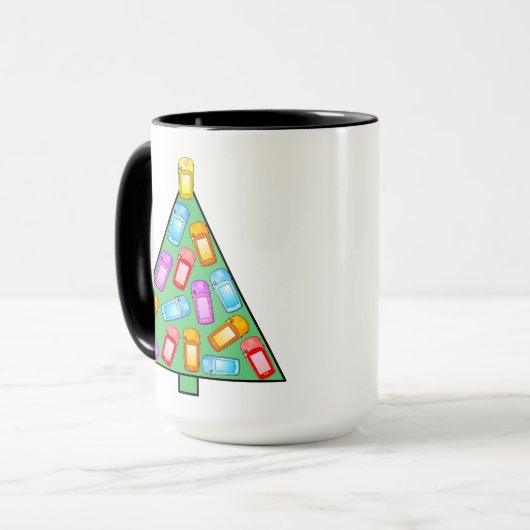 Mug Arbre de Noël GPS Geocaching (Devant gauche)