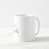 Mug Arbre de Noël Groovy Lettres Bulles  (Devant droit)
