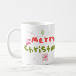 Mug Arbre de Noël Groovy Lettres Bulles