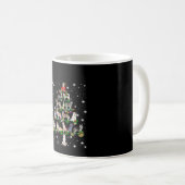 Mug Arbre De Noël Husky Couvert De Lampe De Feu (Devant droit)