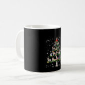 Mug Arbre De Noël Husky Couvert De Lampe De Feu (Devant gauche)