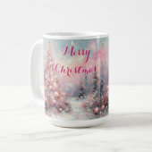 Mug Arbre de Noël impressionniste (Devant gauche)