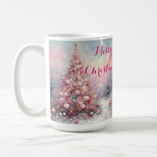 Mug Arbre de Noël impressionniste (Gauche)