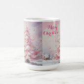 Mug Arbre de Noël impressionniste Whimsical rose (Centre)