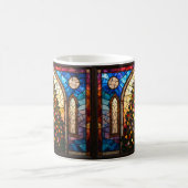 Mug Arbre de Noël joli de style vitrail  (Centre)