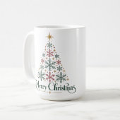 Mug Arbre de Noël Joyeux (Devant gauche)