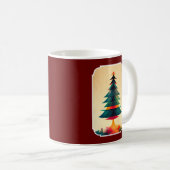 Mug Arbre de Noël Joyfull Design géométrique (Devant droit)