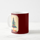 Mug Arbre de Noël Joyfull Design géométrique (Devant gauche)