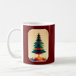 Mug Arbre de Noël Joyfull Design géométrique
