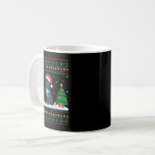 Mug Arbre de Noël Lumières Canne Corso Chien Père Noël (Devant gauche)