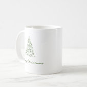 Mug Arbre de Noël moderne (Devant gauche)