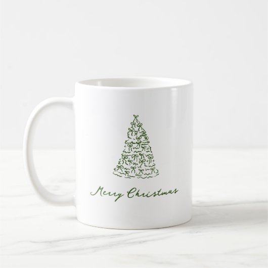 Mug Arbre de Noël moderne (Gauche)