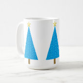 Mug Arbre de Noël moderne (Devant gauche)