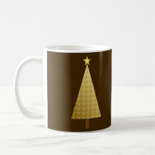 Mug Arbre de Noël moderne métal doré