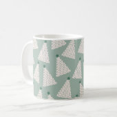 Mug Arbre de Noël Motif Sage Green (Devant gauche)