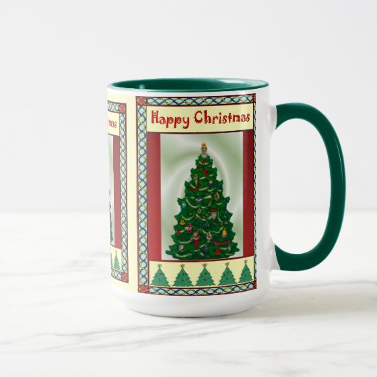 Mug Arbre de Noël, Noël heureux (Droite)