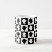 Mug Arbre de Noël noir et blanc Arbre de Noël (Centre)