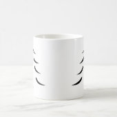 Mug Arbre de Noël noir et blanc minimal (Centre)