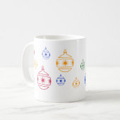 Mug - Arbre de Noël Ornements (Devant gauche)