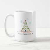 Mug Arbre de Noël personnalisé « Have a Cup of Cheer » (Gauche)