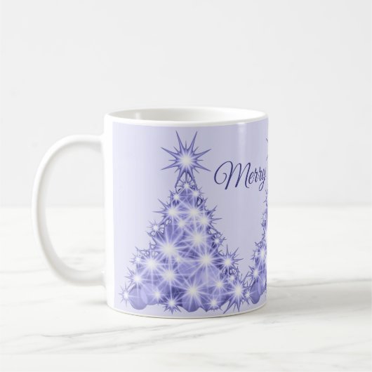 Mug Arbre de Noël pourpre (Gauche)