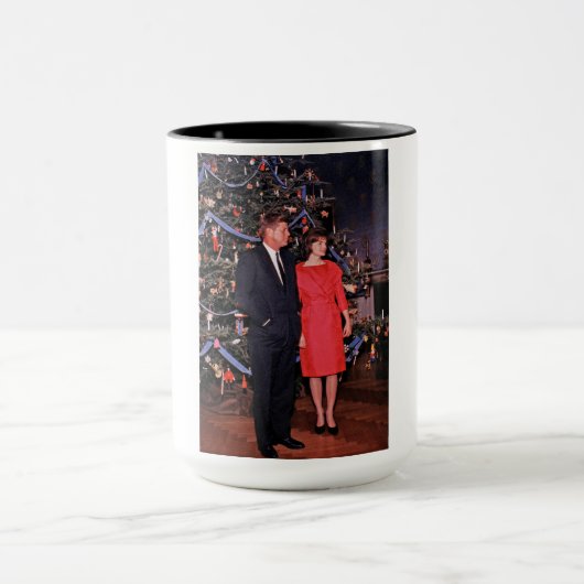 Mug Arbre de Noël Président John Kennedy & Jacqueline (Centre)