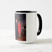 Mug Arbre de Noël Président John Kennedy & Jacqueline (Devant droit)