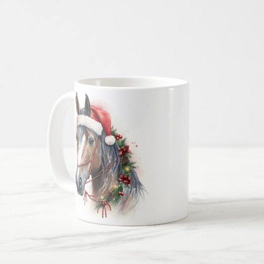 Mug Arbre de Noël psychédélique (Devant gauche)
